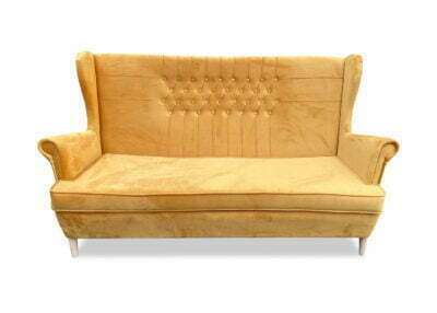 Sofa uszak z przeszyciami 2/3 os, tapicerowana, nowoczesna, wygodna