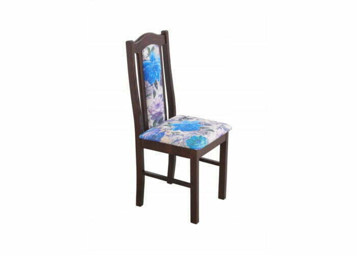 Wygodne drewniane krzesło A15 z tapicerowanym siedziskiem i oparciem
