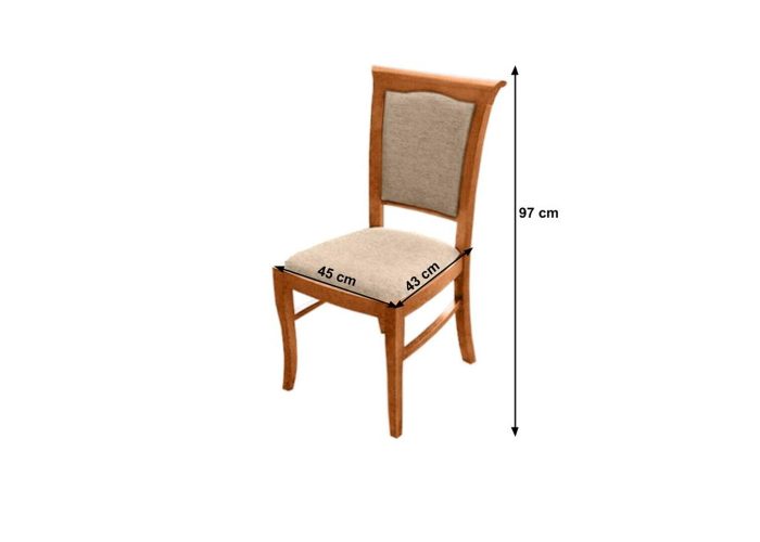 Wygodne tapicerowane krzesło drewniane A23 w wielu kolorach