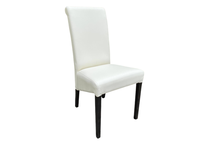 Nowoczesne tapicerowane krzesło K6 z nogami ludwik