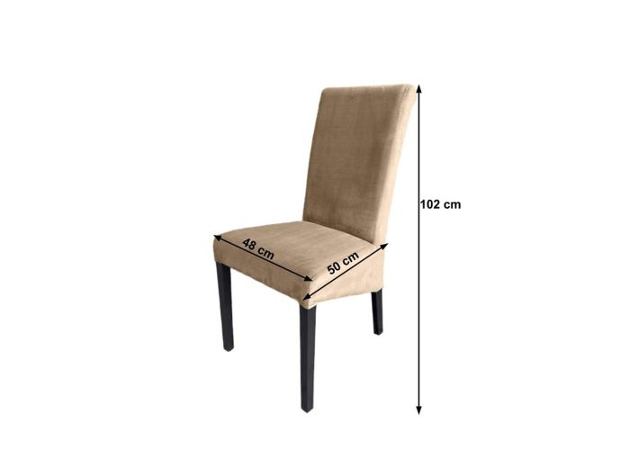 Nowoczesne krzesło tapicerowane K6 z nogami ludwik
