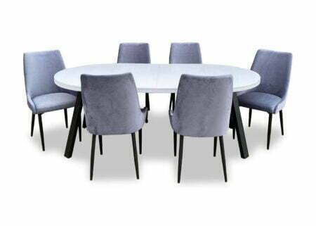 Stół Pari + Krzesła tapicerowane Massimo firmy Meble Ares