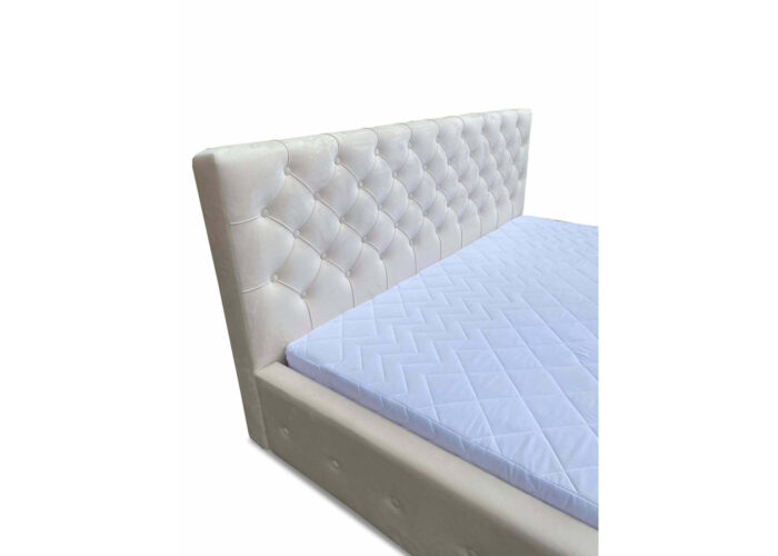 Nowoczesne łóżko tapicerowane Modern z pojemnikiem na pościel