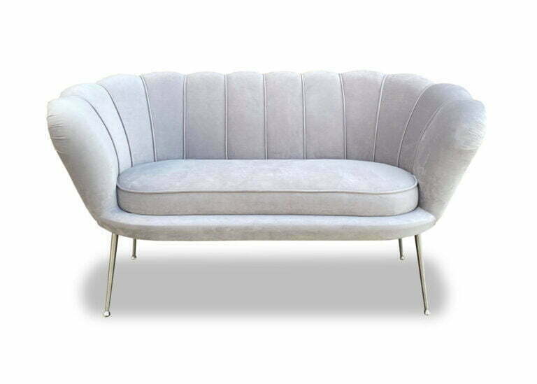 Nowoczesna sofa Muszelka w stylu glamour