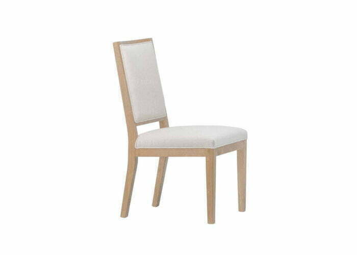 Drewniane krzesło dębowe z miękkim tapicerowanym siedziskiem i oparciem firmy Meble Ares 4