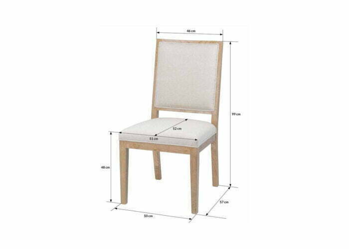 Drewniane krzesło dębowe z miękkim tapicerowanym siedziskiem i oparciem firmy Meble Ares 5