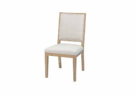 Drewniane krzesło dębowe z miękkim tapicerowanym siedziskiem i oparciem firmy Meble Ares