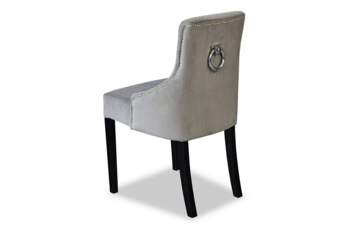 Krzesło Karina - Kryształki, Pinezki, Kołatka tapicerowane skandynawskie