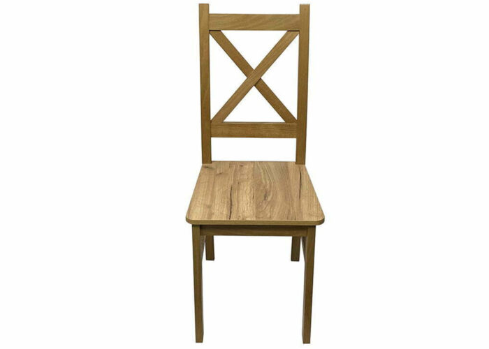 Krzesło Krzyż twarde siedzisko klasyczne do salonu jadalni