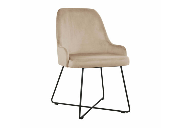 Krzesło And Cross nogi metalowe nowoczesne loft