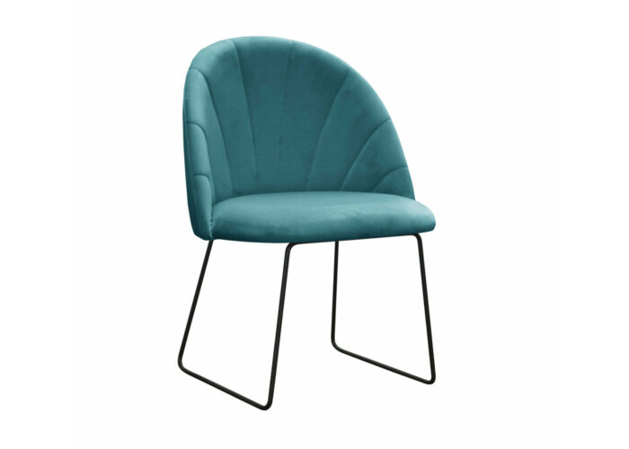 Krzesło Aria Ski metalowe nogi design loft industrial tapicerowane