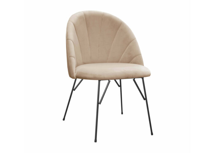 Krzesło Aria Spid tapicerowane nowoczesne design złote nogi