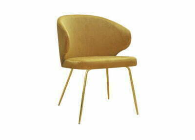 Krzesło Atlant Ideal Gold nowoczesne skandynawskie metalowe nogi