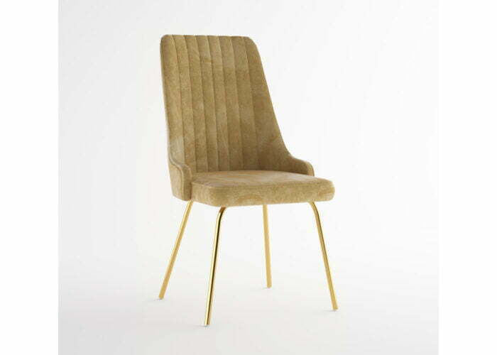 Krzesło Clou Original Gold złote nogi loftowe skandynawskie tapicerowane