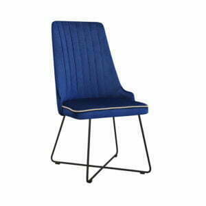 Krzesło Clou Cross + lamówka loftowe metalowe nogi industrialne
