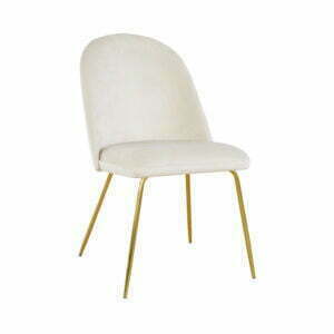 Krzesło Juliett Ideal Gold tapicerowane loftowe metalowe nogi