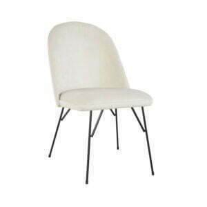 Krzesło Juliett Spider nowoczesne tapicerowane welur metal