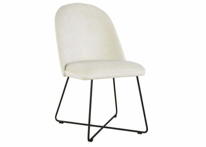 Krzesło Juliett Cross tapicerowane nowoczesne loftowe
