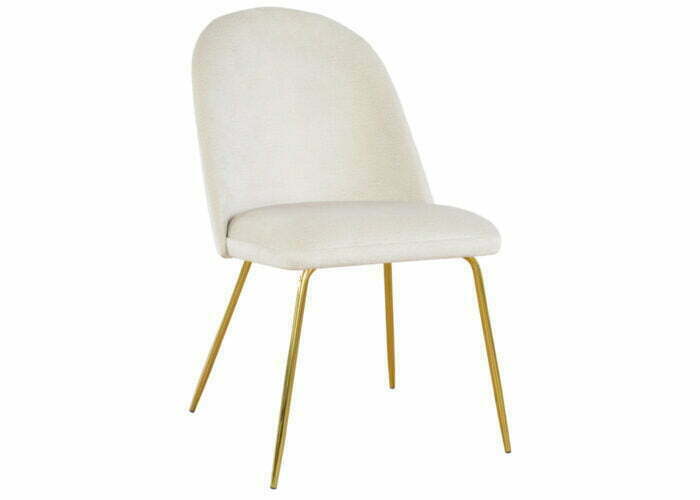 Krzesło Juliett Ideal Gold tapicerowane loftowe metalowe nogi