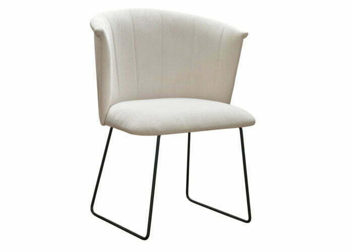 Krzesło Lis Ski nowoczesne tapicerowane glamour
