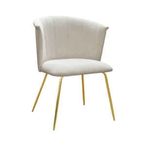 Krzesło Lis Ideal Gold glamour nowoczesne tapicerowane welur