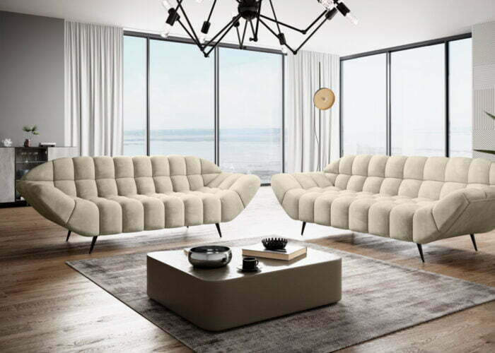 Sofa Gappasi 3 os kanapa glamour awangardowa nowoczesna wypoczynkowa