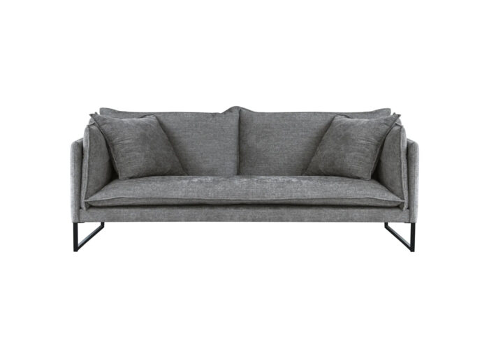 Sofa Diara III metalowa podstawa loftowa z poduszkami