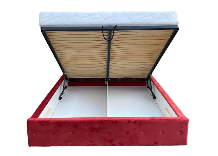 Loftowe łóżko tapicerowane Signal do sypialni