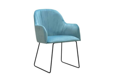 Krzesło Ilari Ski nowoczesne krzesło na czarnych nogach