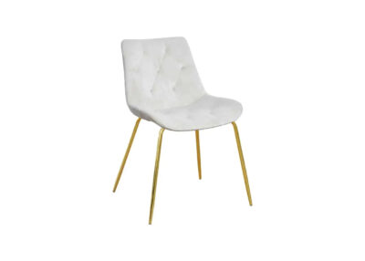 Krzesło Deva Ideal Gold złote nogi eleganckie
