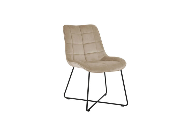 Krzesło Volt Cross designerskie do salonu velvet