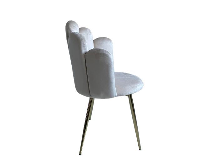 Krzesło tapicerowane nowoczesne Muszelka