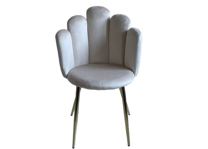 Krzesło tapicerowane nowoczesne Muszelka