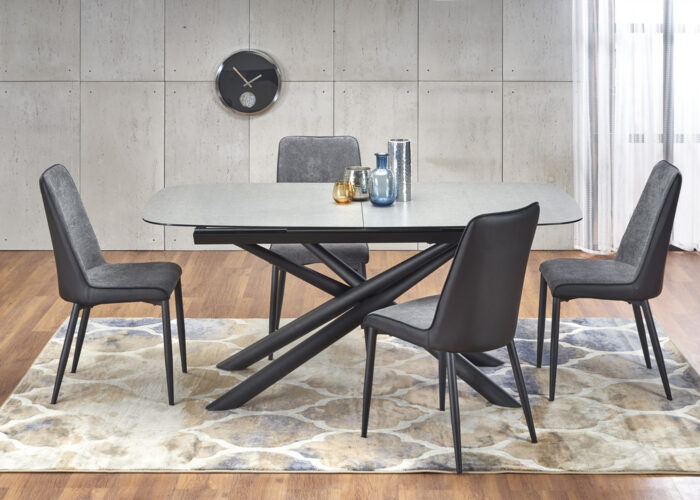 Nowoczesny rozkładany stół Capelli z prostokątnym blatem