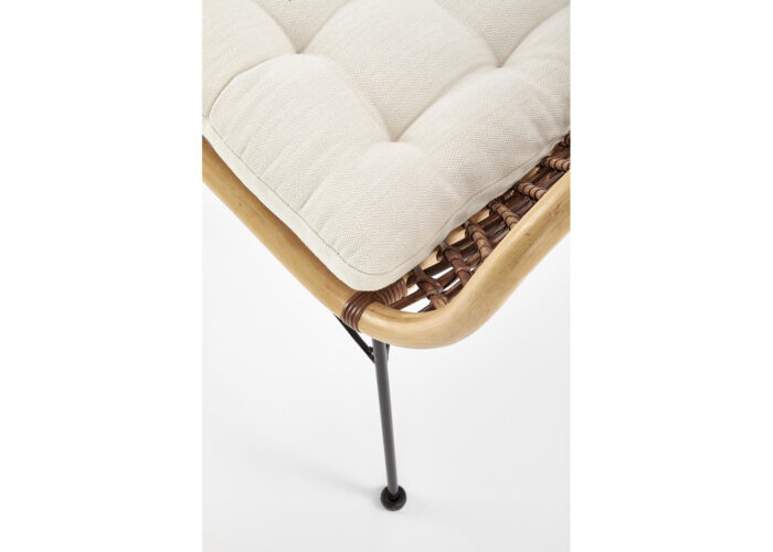 Rattanowe krzesło Kate z poduszką na siedzisku