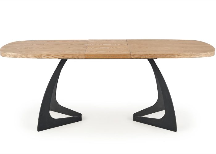 Designerski rozkładany stół Veldo z okleiny naturalnej