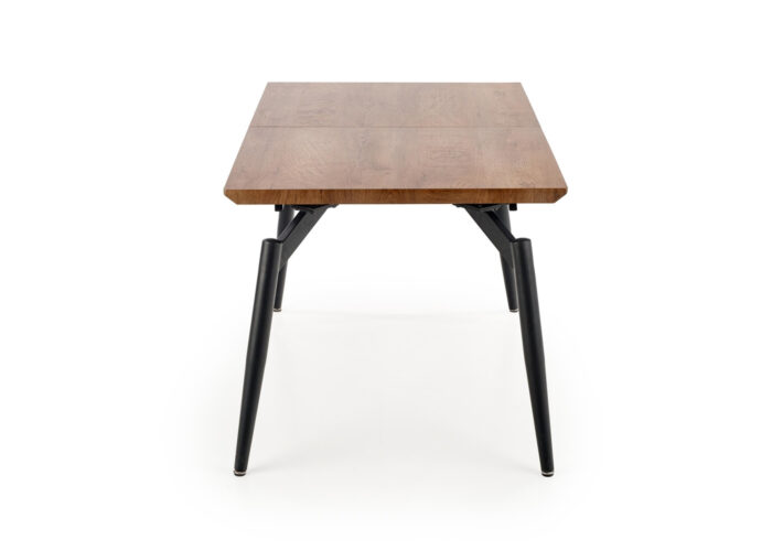 Rozkładany prostokątny stół Cambridge i nowoczesne krzesła Favors do salonu