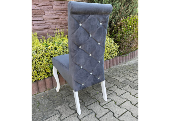 WYPRZEDAŻ! 8 sztuk nowoczesnych tapicerowanych krzeseł K6 z pikowanym tyłem