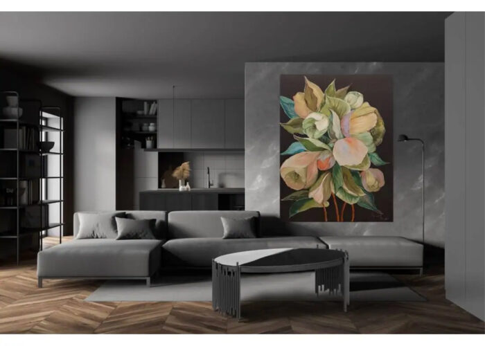 Obraz olejny Kwiaty 70x100 cm