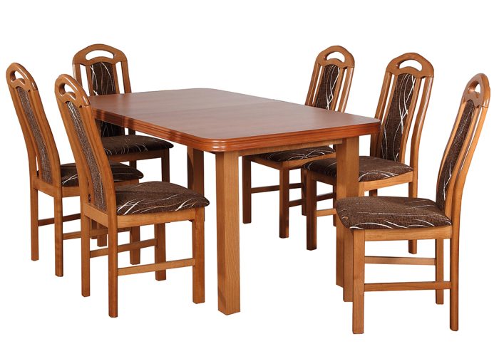 Stół Brigeth + Krzesła Chloe