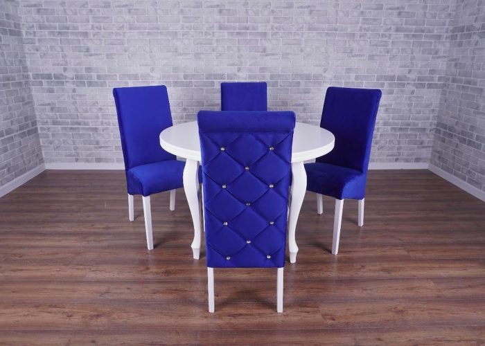 Stół Cezar i krzesła K6 - arcydzieło klasyki, elegancja i trwałość. Harmonijnie współgrające elementy, inwestycja w styl i jakość do salonu, jadalni czy biura.