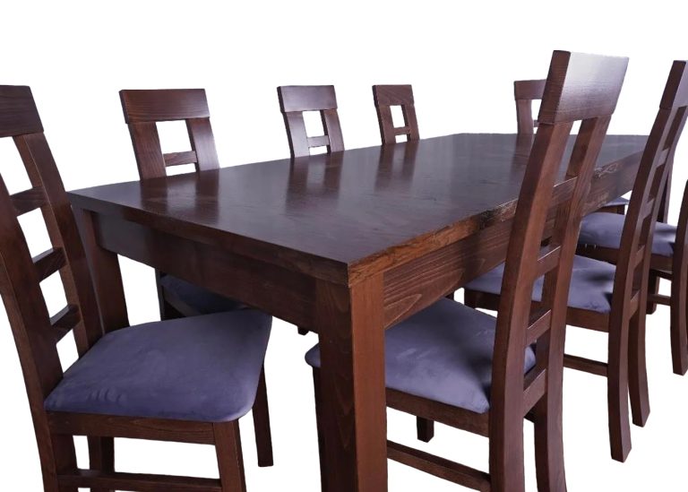 Stół Marko + krzesła A8: harmonia stylu i funkcjonalności. Nowoczesny design, wyrafinowana estetyka, najwyższa jakość. Twój dom, twój styl!