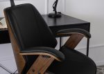 Fotel biurowy Flores - styl i funkcjonalność. Sklejka gięta, skóra ekologiczna, rozwiązania ergonomiczne. Stabilna konstrukcja. Wybierz elegancję i wygodę!