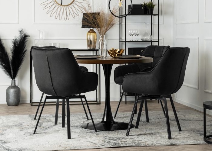 Poznaj luksus i wygodę z krzesłem obrotowym Cydro! Eleganckie i komfortowe krzesło welurowe. Idealne połączenie stylu i funkcjonalności z obrotowym siedziskiem.