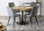 Krzesło Flint: wygoda, nowoczesny design, uniwersalność. Miękka tapicerka, stabilna konstrukcja, idealne do długich godzin przy stole.