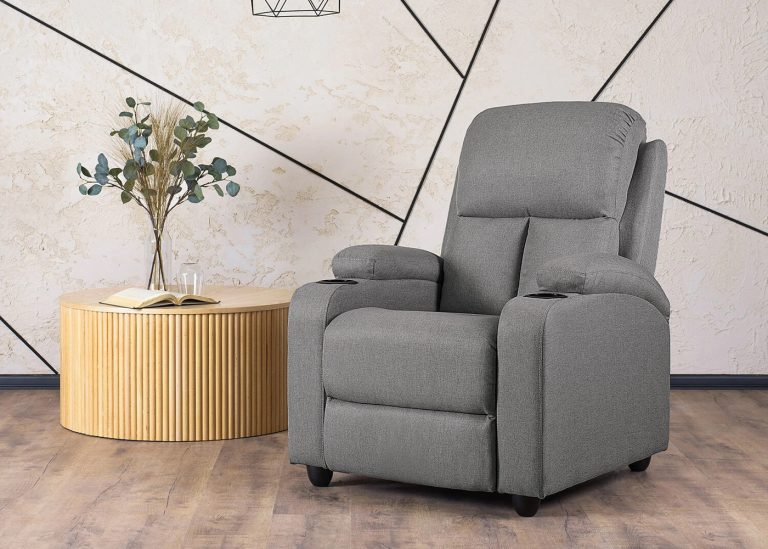 Fotel wypoczynkowy Gloob jasnoszary - niezrównany komfort, wszechstronność pozycji, prosty mechanizm rozkładania. Wyjątkowy design, idealny do każdego wnętrza.