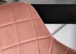 Fotel obrotowy Samos różowy: komfort i styl. Regulowany mechanizm, trwałe materiały, ergonomiczny design. Stal chromowana, prosty montaż.
