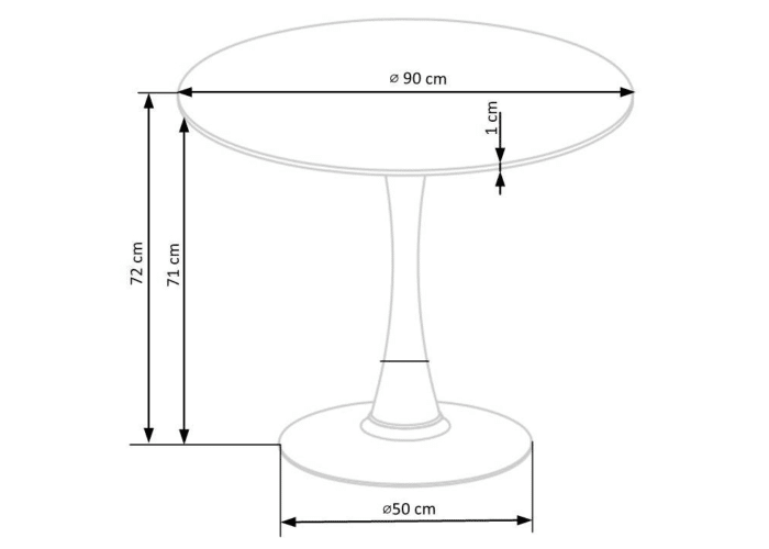 Stół Ambros elegancki okrągły stół z marmurowym blatem i czarną nogą idealne połączenie luksusu i nowoczesnego designu